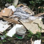 A fly-tip at Birdbrook, near Haverhill. The perpetrator pleaded guilty in court and was fined £120, ordered to pay a victim surcharge of £34, and the council's £1,148 bill