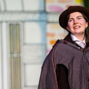 Sixth Form arts scholar Helen playing Higgins in Felsted School's production of My Fair Lady