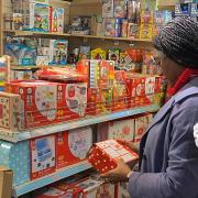 Kemi Badenoch, MP for Saffron Walden constituency who has launched the Buy One More Toy Appeal for Christmas 2021 in Toy Box, Saffron Walden
