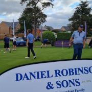 Players on the putting green at Colne Valley Golf Club