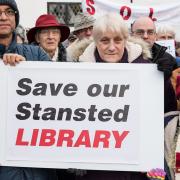 Archive: one of the rallies when Essex libraries were threatened with closure