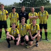 The eight players who scored the 17 goals for High Easter against Valley Green.

Back row: JP Alexander, Jordan Carter, George Watkins, Alex Blake, Kennie Irving.

Front row: Christian Roles, Jake Sutton, George Paola.
