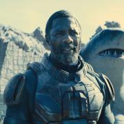 Idris Elba as Bloodsport and King Shark in Warner Bros. Pictures’ superhero action adventure The Suicide Squad.