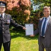 Ashley Stowell has been commended by Essex Police Chief Constable Ben-Julian Harrington for bravery and life-saving action on the M11