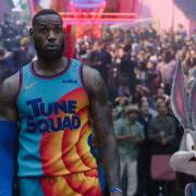 LeBron James and Bugs Bunny in Warner Bros. Pictures’ animated/live-action adventure Space Jam: A New Legacy.