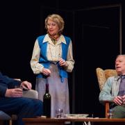 Oliver Ford Davies, Karen Ascoe, and Stephen Boxer in A Splinter of Ice, which can be seen at Cambridge Arts Theatre.