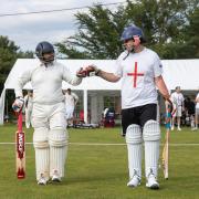 Dunmow Cricket Club's Rohan Aswani and Dan Goddard from Perkins Garage were involved in the match