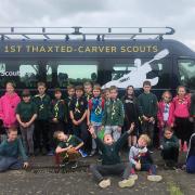 1st Thaxted - Carver Scouts with their new minibus