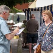 Lucy Myers collected signatures from people in Great Dunmow