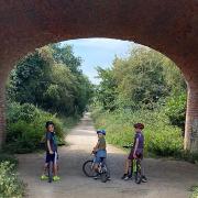 Cycling on the Flitch Way. Picture: Braintree District Council