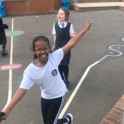 Magna Carta Primary Academy pupils take place in the Daily Mile to keep fit and active. In May, they linked this with a 'Race to Rungis'