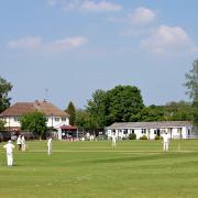 A cricket match at Dunmow Cricket Club, St Edmunds Lane