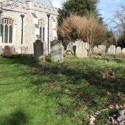 Visitors can lay a stone at the cairn, St Mary's, Great Dunmow.