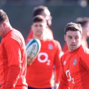 Owen Farrell (left) and George Ford will start at 12 and 10 again for England in Dublin.