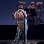 Talking Heads' David Byrne in Stop Making Sense, which can be seen as part of Cambridge Film Festival at Home's 'A Film I Love...' series.