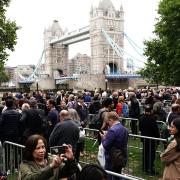 Members of the public in the queue on in Potters Fields Park, central London, as they wait to view Queen Elizabeth II lying in state