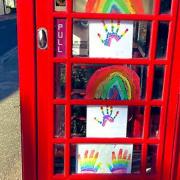 The rainbow phone box in High Roding. Picture: Heidi Shubrook