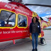 Sarah Dawood is running the London Marathon to raise money for Essex & Herts Air Ambulance