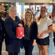 Julie Taylor presented bleed control kits to venues across Uttlesford