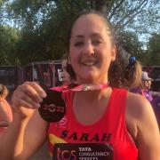 Sarah Dawood from Stebbing completed the London Marathon to raise money for Essex & Herts Air Ambulance