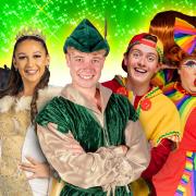 The cast of Robin Hood - the Greatest Pantomime Adventure at Saffron Hall.