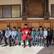 1st Thaxted-Carver Scouts visited the Chelsea Pensioners in London