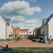 An artist's impression of the homes in Woodside Way, Great Dunmow