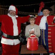 Grace from Dunmow St Mary's Primary School switched on the Great Dunmow Christmas lights