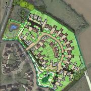Layout of the Clifford Smith Drive development near Felsted