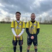 Mahen'a Kadimba and Emilio Caceres Sola scored for High Easter against Little Waltham in the Coward Cup.