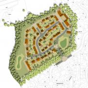The proposed layout of the plans to extend Flitch Green