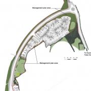 The layout of the scheme in Great Dunmow, which was approved 10 years ago