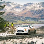 Alfie Hammond drives his Ford Fiesta through a snowy Cumbria. Picture: CHICANE MEDIA
