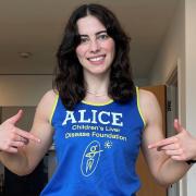Alice Wright from Great Dunmow is running the London Marathon for the Children's Liver Disease Foundation