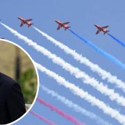 Flypast - The Red Arrows will join the celebratory flypast in honour of the King's birthday