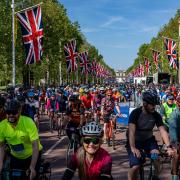 Cyclists took part in the Ford RideLondon-Essex, finishing in London