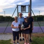 Father and daughter pair Chris and Ashleigh Draper were the winners of the gnome tournament at Stebbing Tennis Club.