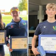 Rafae Roberts, Harry Pilcher and Stanley Bellieu Clarke  were winners of a Jack Petchey award. Pictures: HIGH RODING CC