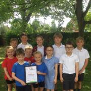 Felsted Primary School received the OPAL platinum award