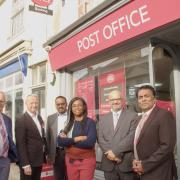 MP Kemi Badenoch visited the enhanced banking service at Dunmow Post Office