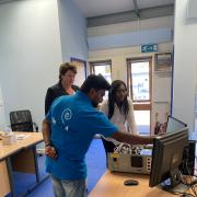 MP Kemi Badenoch was given a tour of WeCare4Air in Leaden Roding