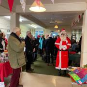 Father Christmas attended the Dunmow Christmas Bazaar