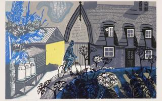 Edward Bawden's linocut of The Road to Thaxted was sold by Sworders
