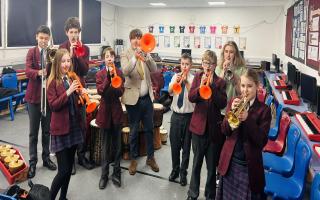 Some of the new instruments at Helena Romanes School