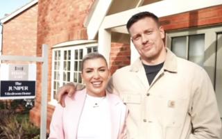 Love Island stars Olivia and Alex Bowen visited the Felsted Gate development
