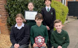 The team of winning pupils from The Christian School Takeley
